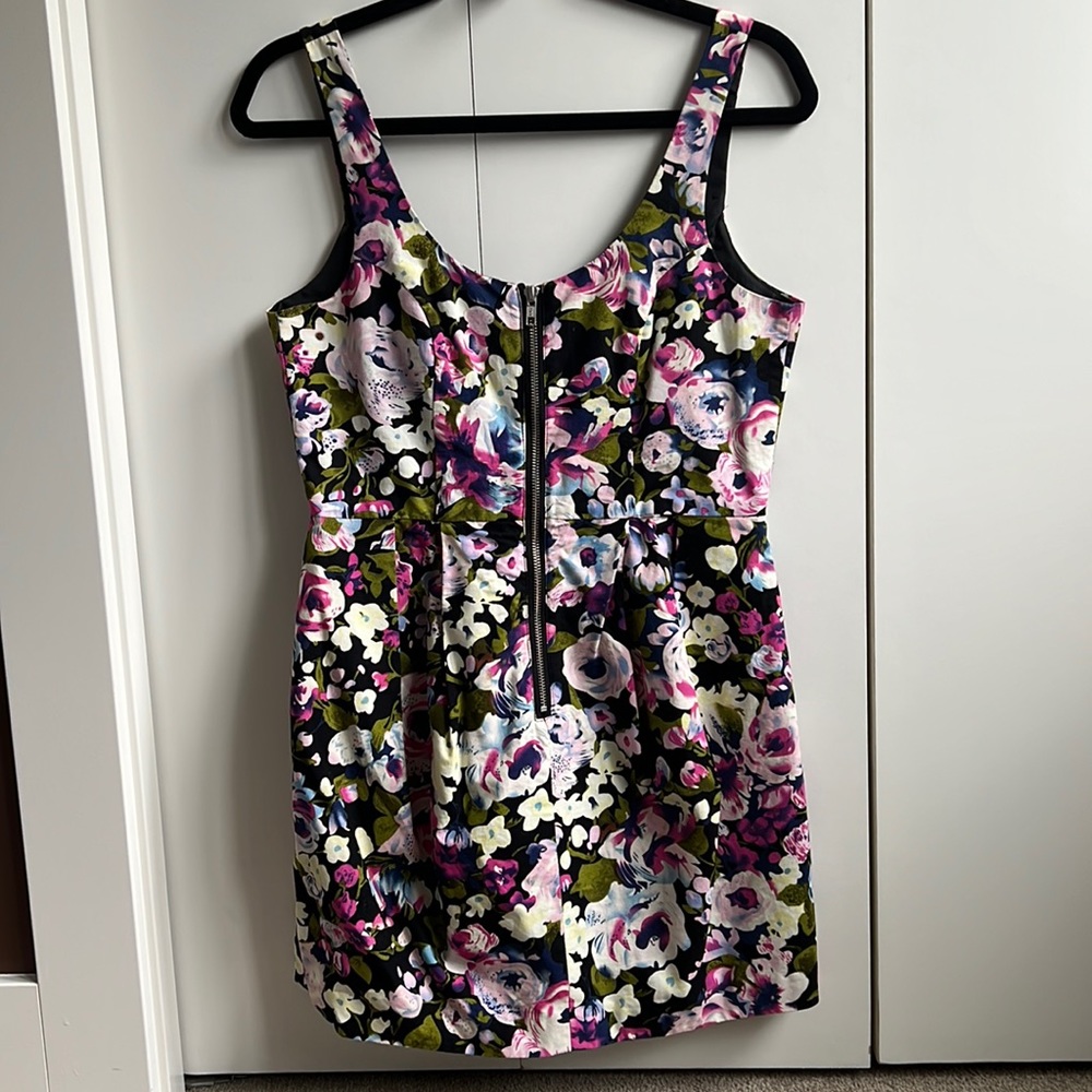 H&M Floral front zip dress size 36/Small